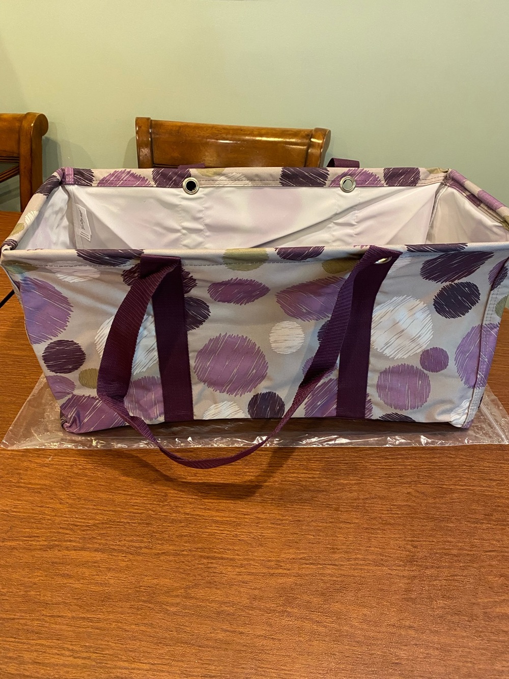 Thirty one large utility tote sketchy dot